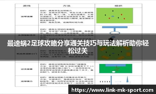 最逵蜗2足球攻略分享通关技巧与玩法解析助你轻松过关